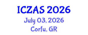 International Conference on Zoology and Animal Science (ICZAS) July 03, 2026 - Corfu, Greece
