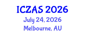 International Conference on Zoology and Animal Science (ICZAS) July 24, 2026 - Melbourne, Australia
