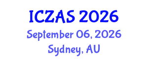 International Conference on Zoology and Animal Science (ICZAS) September 06, 2026 - Sydney, Australia