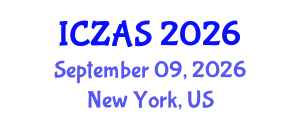 International Conference on Zoology and Animal Science (ICZAS) September 09, 2026 - New York, United States