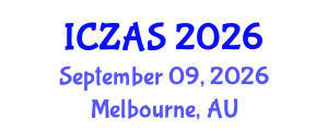 International Conference on Zoology and Animal Science (ICZAS) September 09, 2026 - Melbourne, Australia