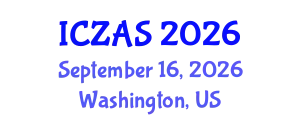 International Conference on Zoology and Animal Science (ICZAS) September 16, 2026 - Washington, United States