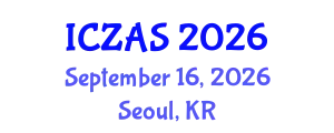 International Conference on Zoology and Animal Science (ICZAS) September 16, 2026 - Seoul, Republic of Korea
