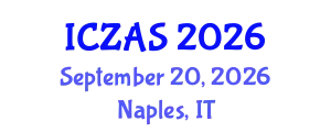 International Conference on Zoology and Animal Science (ICZAS) September 20, 2026 - Naples, Italy