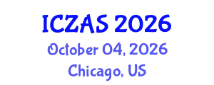International Conference on Zoology and Animal Science (ICZAS) October 04, 2026 - Chicago, United States