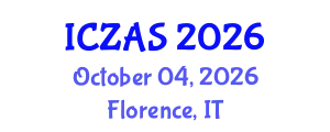 International Conference on Zoology and Animal Science (ICZAS) October 04, 2026 - Florence, Italy