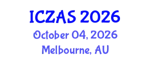 International Conference on Zoology and Animal Science (ICZAS) October 04, 2026 - Melbourne, Australia