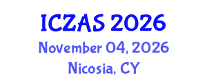 International Conference on Zoology and Animal Science (ICZAS) November 04, 2026 - Nicosia, Cyprus