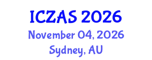 International Conference on Zoology and Animal Science (ICZAS) November 04, 2026 - Sydney, Australia