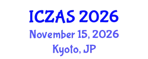 International Conference on Zoology and Animal Science (ICZAS) November 15, 2026 - Kyoto, Japan