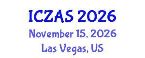 International Conference on Zoology and Animal Science (ICZAS) November 15, 2026 - Las Vegas, United States