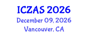 International Conference on Zoology and Animal Science (ICZAS) December 09, 2026 - Vancouver, Canada