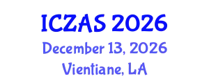 International Conference on Zoology and Animal Science (ICZAS) December 13, 2026 - Vientiane, Laos