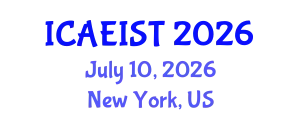 International Conference on Aeronautical Engineering and Innovative Spacecraft Technologies (ICAEIST) July 10, 2026 - New York, United States