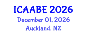 International Conference on Advanced Agricultural and Biosystems Engineering (ICAABE) December 01, 2026 - Auckland, New Zealand