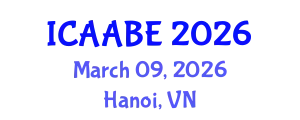 International Conference on Advanced Agricultural and Biosystems Engineering (ICAABE) March 09, 2026 - Hanoi, Vietnam