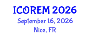 International Conference on Oil Reserves and Energy Management (ICOREM) September 16, 2026 - Nice, France