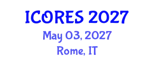 International Conference on Oil Reserves and Energy Systems (ICORES) May 03, 2027 - Rome, Italy