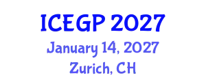 International Conference on Environmental Geology and Petroleum (ICEGP) January 14, 2027 - Zurich, Switzerland