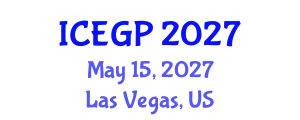 International Conference on Environmental Geology and Petroleum (ICEGP) May 15, 2027 - Las Vegas, United States