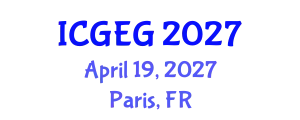 International Conference on Geosciences and Environmental Geology (ICGEG) April 19, 2027 - Paris, France