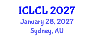 International Conference on Language and Corpus Linguistics (ICLCL) January 28, 2027 - Sydney, Australia