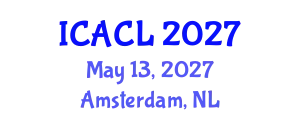 International Conference on Applied Corpus Linguistics (ICACL) May 13, 2027 - Amsterdam, Netherlands
