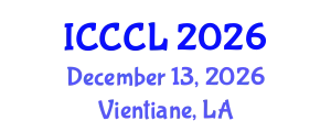 International Conference on Contrastive and Corpus Linguistics (ICCCL) December 13, 2026 - Vientiane, Laos