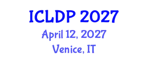 International Conference on Lexicography and Discourse Prosody (ICLDP) April 12, 2027 - Venice, Italy
