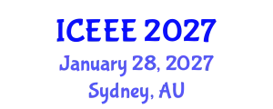 International Conference on Electrotechnics and Electrical Engineering (ICEEE) January 28, 2027 - Sydney, Australia