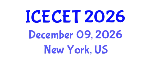 International Conference on Early Childhood Education and Teaching (ICECET) December 09, 2026 - New York, United States