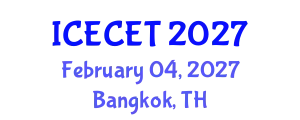 International Conference on Early Childhood Education and Teaching (ICECET) February 04, 2027 - Bangkok, Thailand