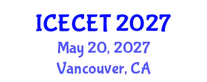 International Conference on Early Childhood Education and Teaching Systems (ICECET) May 20, 2027 - Vancouver, Canada