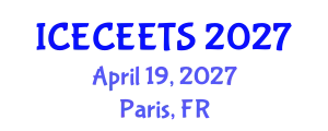International Conference on Early Childhood Education and Effective Teaching Systems (ICECEETS) April 19, 2027 - Paris, France
