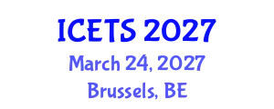 International Conference on Educational and Teaching Systems (ICETS) March 24, 2027 - Brussels, Belgium