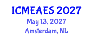 International Conference on Moral Education and Advanced Education Systems (ICMEAES) May 13, 2027 - Amsterdam, Netherlands