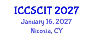 International Conference on Computer Science, Cybersecurity and Information Technology (ICCSCIT) January 16, 2027 - Nicosia, Cyprus