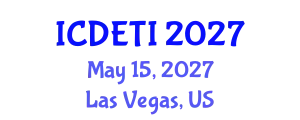 International Conference on Designing Effective Teaching Instructions (ICDETI) May 15, 2027 - Las Vegas, United States