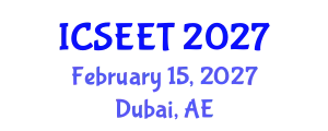 International Conference on Science Education and Effective Teaching (ICSEET) February 15, 2027 - Dubai, United Arab Emirates