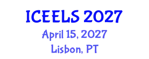 International Conference on Education and Effective Learning Strategies (ICEELS) April 15, 2027 - Lisbon, Portugal