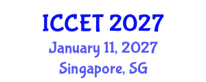 International Conference on Civil Engineering Technologies (ICCET) January 11, 2027 - Singapore, Singapore