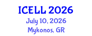 International Conference on English Language and Literature (ICELL) July 10, 2026 - Mykonos, Greece