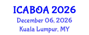 International Conference on Agricultural Biotechnology and Organic Agriculture (ICABOA) December 06, 2026 - Kuala Lumpur, Malaysia