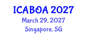 International Conference on Agricultural Biotechnology and Organic Agriculture (ICABOA) March 29, 2027 - Singapore, Singapore