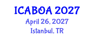 International Conference on Agricultural Biotechnology and Organic Agriculture (ICABOA) April 26, 2027 - Istanbul, Turkey