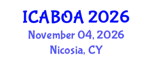 International Conference on Agricultural Biotechnology and Organic Agriculture (ICABOA) November 04, 2026 - Nicosia, Cyprus