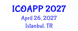 International Conference on Organic Agriculture and Plant Protection (ICOAPP) April 26, 2027 - Istanbul, Turkey
