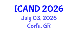International Conference on Animal Nutrition and Diseases (ICAND) July 03, 2026 - Corfu, Greece