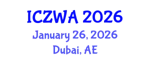 International Conference on Zoology and Wild Animals (ICZWA) January 26, 2026 - Dubai, United Arab Emirates