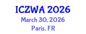 International Conference on Zoology and Wild Animals (ICZWA) March 30, 2026 - Paris, France